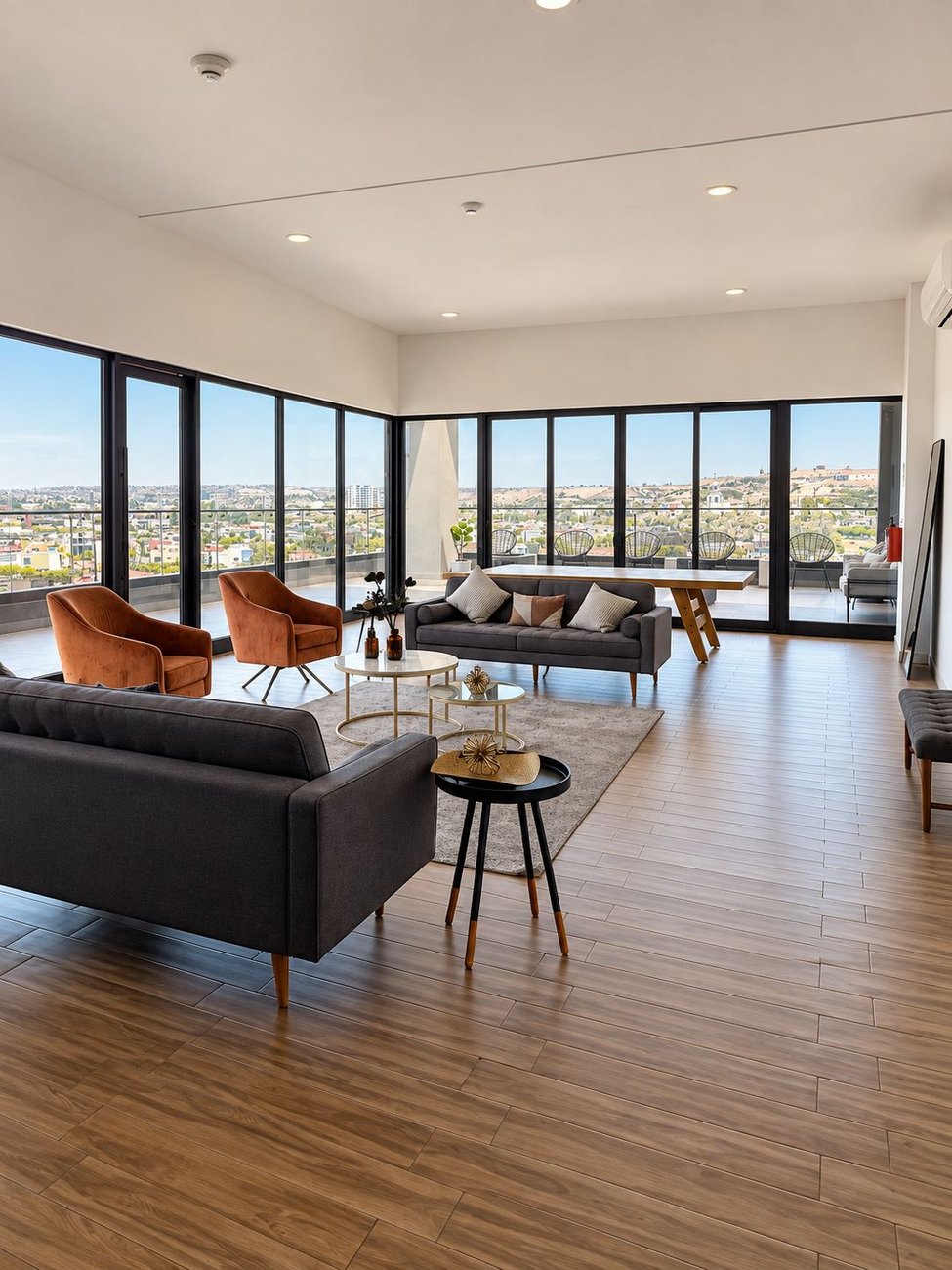 Sala con vista a Tijuana